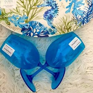 New Sigred Olson Platter & Tommy Bahamas Glasses